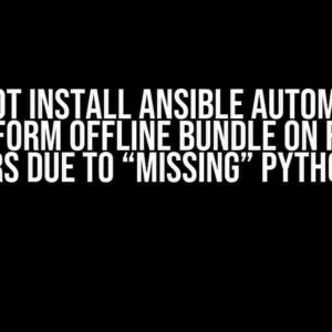 Cannot install Ansible Automation Platform offline bundle on RHEL8 servers due to “missing” Python 3.9?