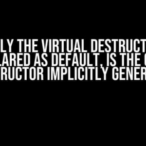 If Only the Virtual Destructor is Declared as Default, Is the Copy Constructor Implicitly Generated?