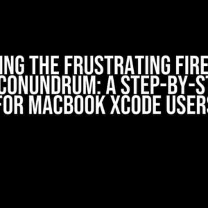 Solving the Frustrating Firebase Flutter Conundrum: A Step-by-Step Guide for MacBook Xcode Users